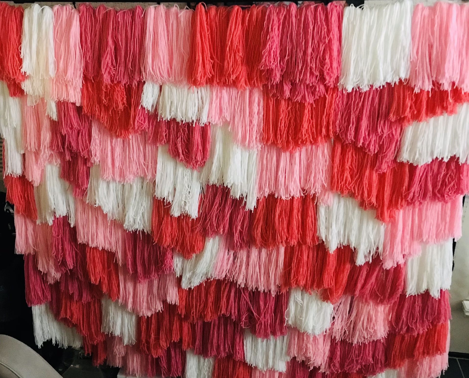 Tassel Backdrop Handmade $200 