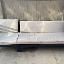 Outdoor long seat with cousins!!!