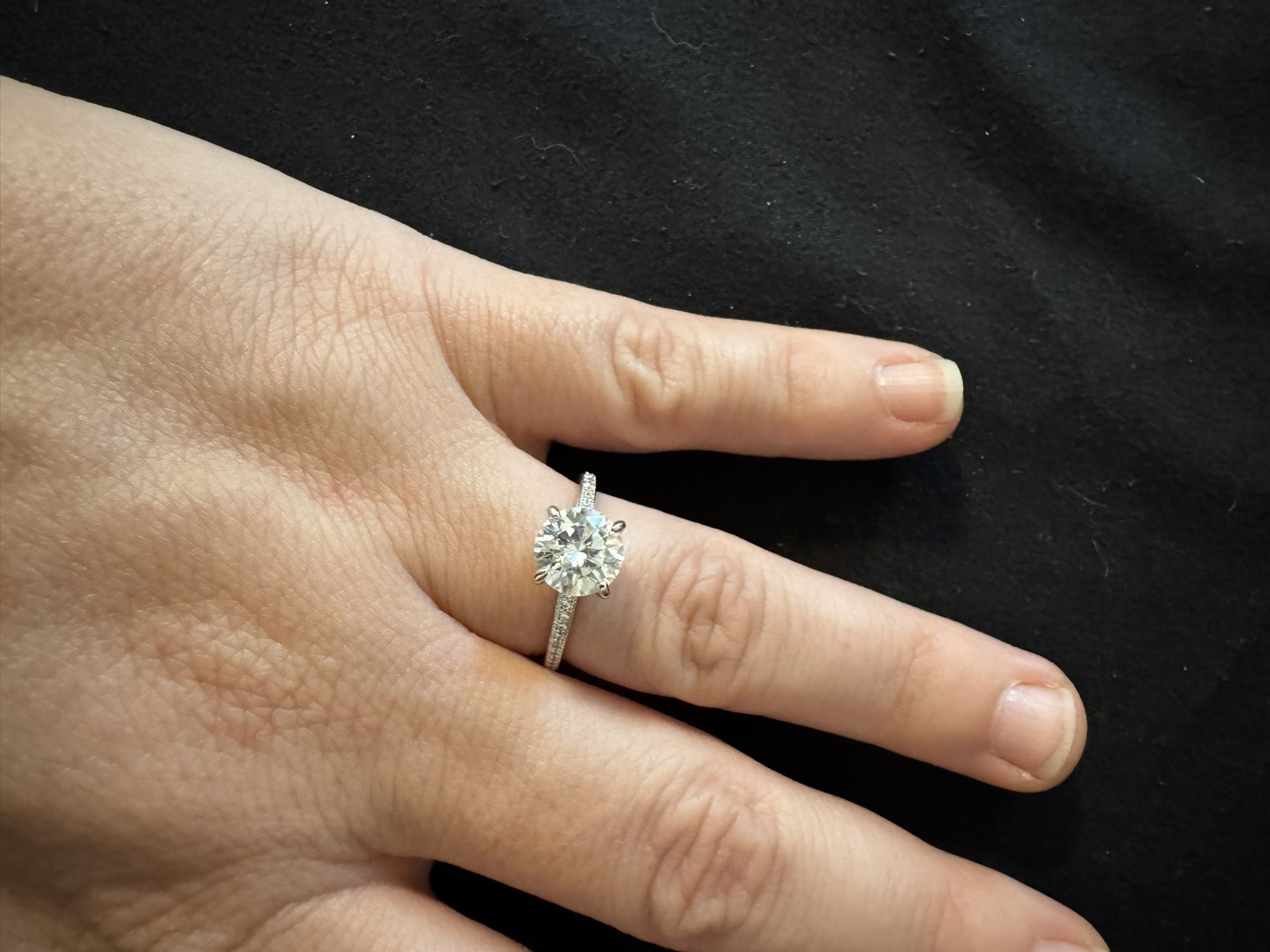 925 Sterling Silver Moissanite Ring