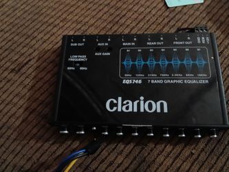 Clarion EQS746 7 Band Graphic Equalizer