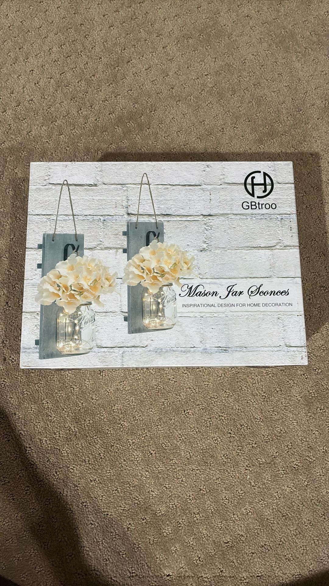 Flower Decorations - Mason Jar Sconces