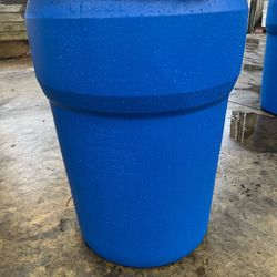 47 Gal Poly Shipping Drum With Lid And Lock 