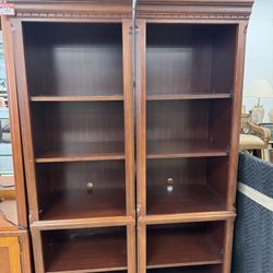 Traditional mahogany bookcases - 47” x 17” x 75” 