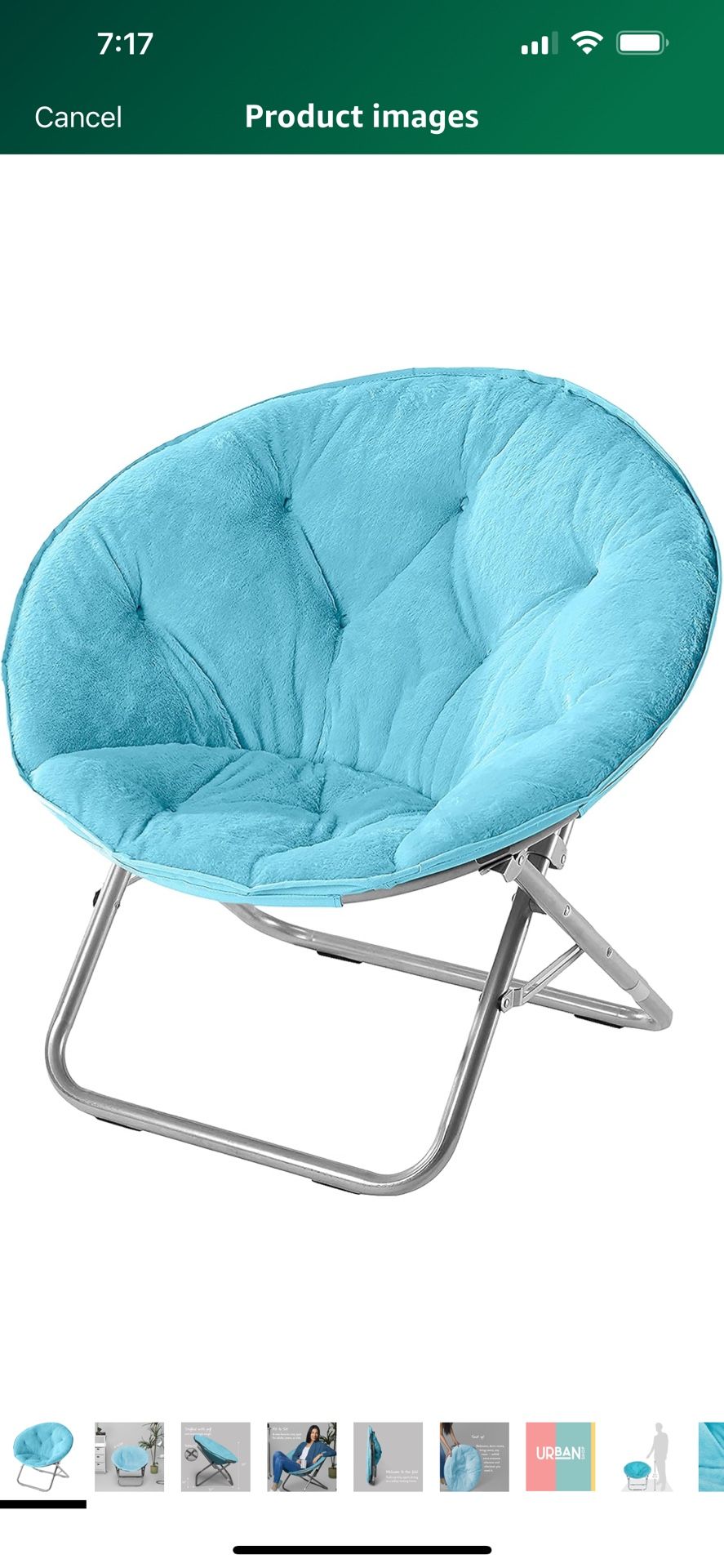 Faux Fur Saucer Chair