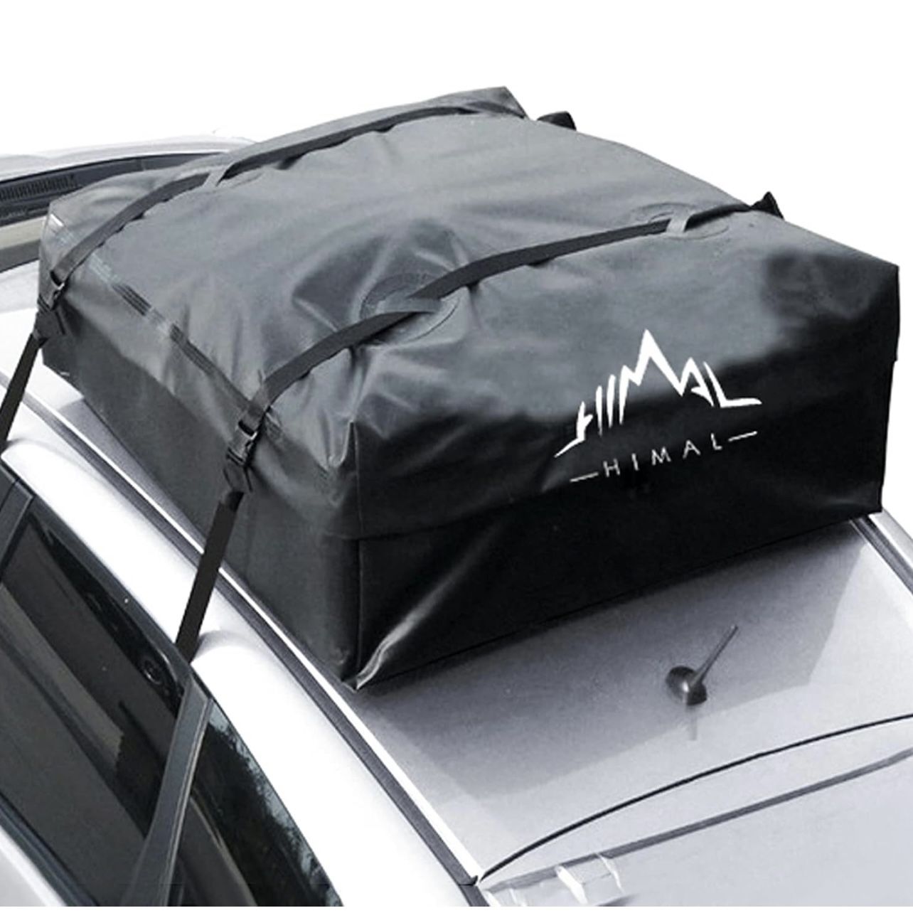 Car Rooftop Cargo Carrier,15 Cubic Feet Heavy Duty Waterproof Vehicle Soft-Shell Rooftop Bag with 8 Straps and 2 Zippers, Fits All Vehicles with Or Wi
