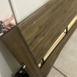 Kira Solid Wood Low Profile Platform Bed
