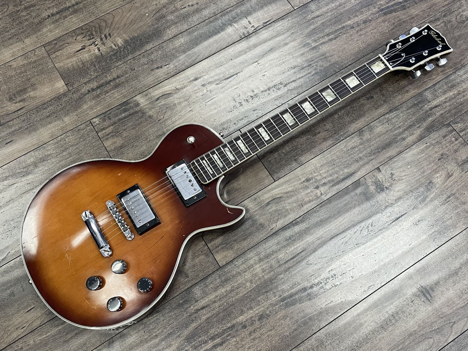 弦楽器、ギター 80s Lespaul copy model 1980's Global Les Paul Japanese Copy Electric Guitar