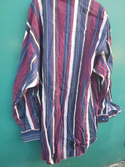 Used wrangler xlong tail 19-36 tall western red blue green striped mad &KuT