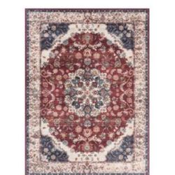 8x10 Machine Washable Persian Design Rug 