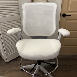 Boliss Office Drafting Chair White / Brand New