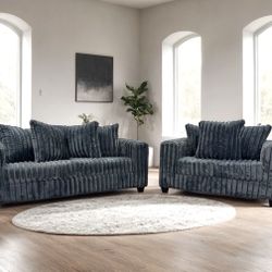 510 Charcoal Sofa & Loveseat 🔥🚛❤️