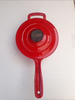 Cuise & Co enameled cast iron saucepan and griddle pan