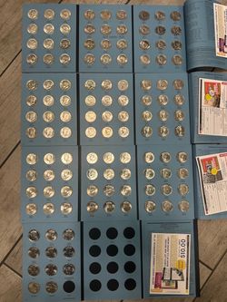 1(contact info removed) P&D UNCIRCULATED KENNEDY HALF DOLLAR SET 119 coins