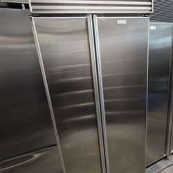 36" SUB ZERO BUILT IN STAINLESS STEEL REFRIGERATOR 