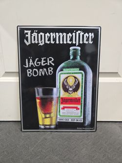 Jagermeister tin sign