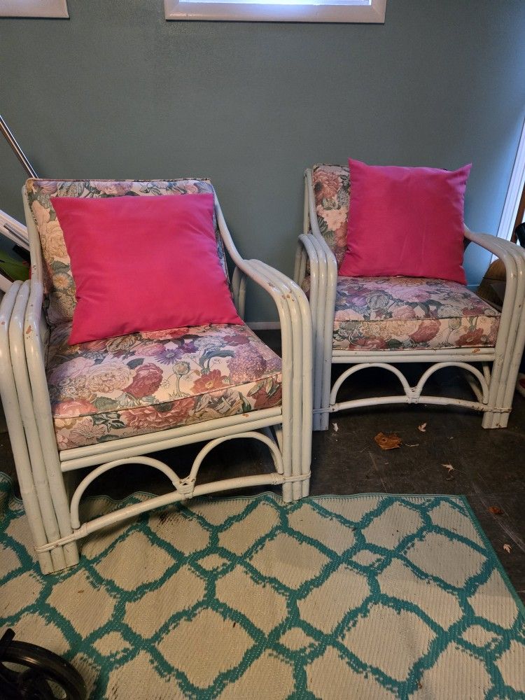 White Cane Chairs