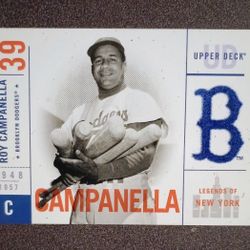 2001 Upper Deck Roy Campanella Brooklyn Dodgers #10 Baseball Card Vintage Collectible MLB Sports