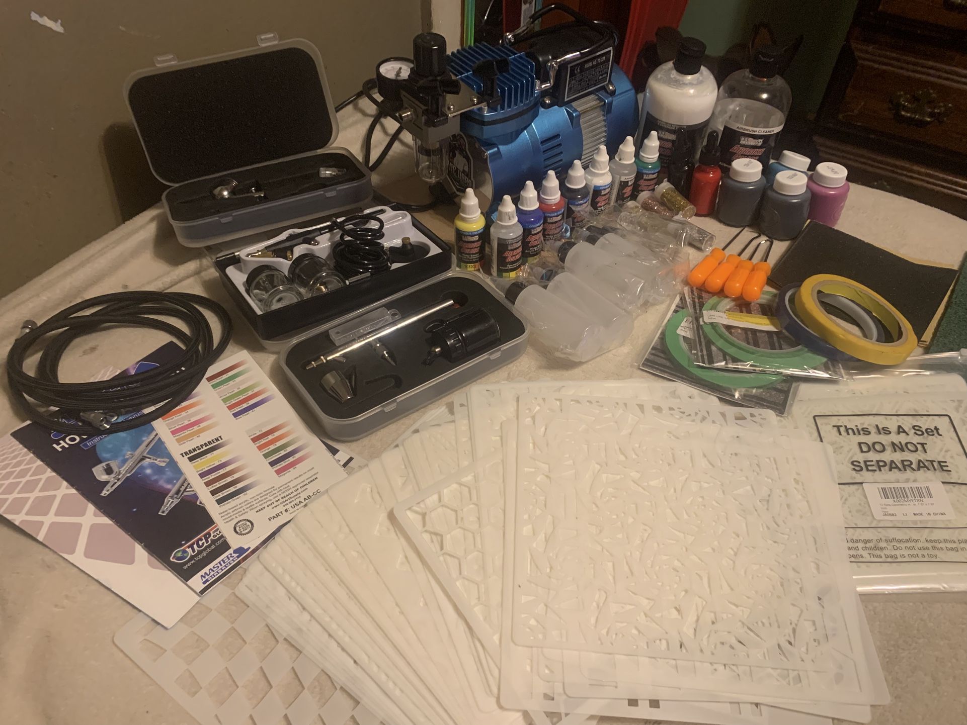 Complete airbrush kit
