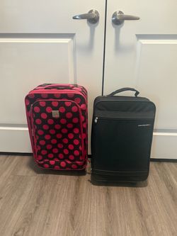 2 carry on suitcases