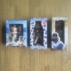 3 Dodgers Bobbleheads for $50