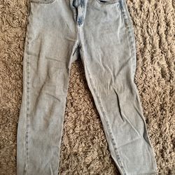 PacSun Women's Straight Leg Jeans - Light Blue Wash