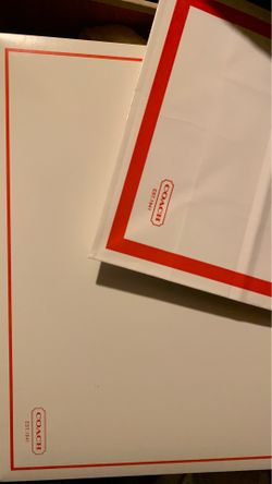 Coach gift boxes and bags