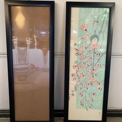 Two 11x35” Frames , Plastic. Price $18 to get both frames.