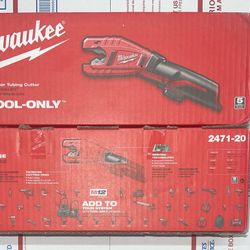 Milwaukee M12 Copper Tubing Cutter. Tool Only. Model #2471-20