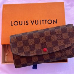 RETIRED Louis Vuitton Emilie Wallet (Rouge) 