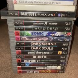 17 PS3 Game lot. Looking to trade or negotiate