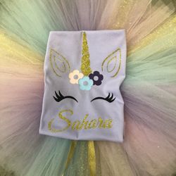 ✨🦄 Unicorn Theme Tutu Bday Outfit ✨🦄