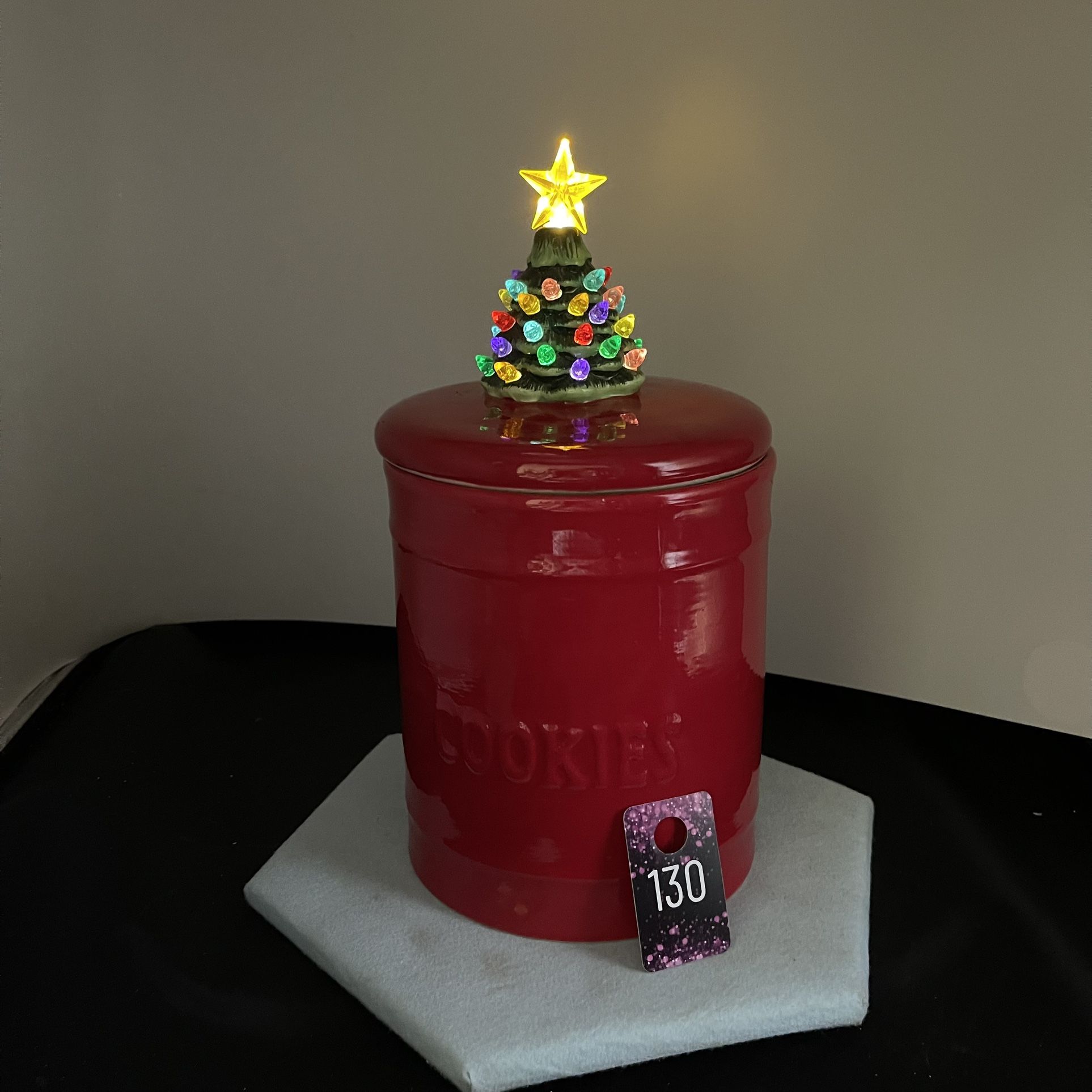 Mr. Christmas Christmas Tree LED Canister 12”T.