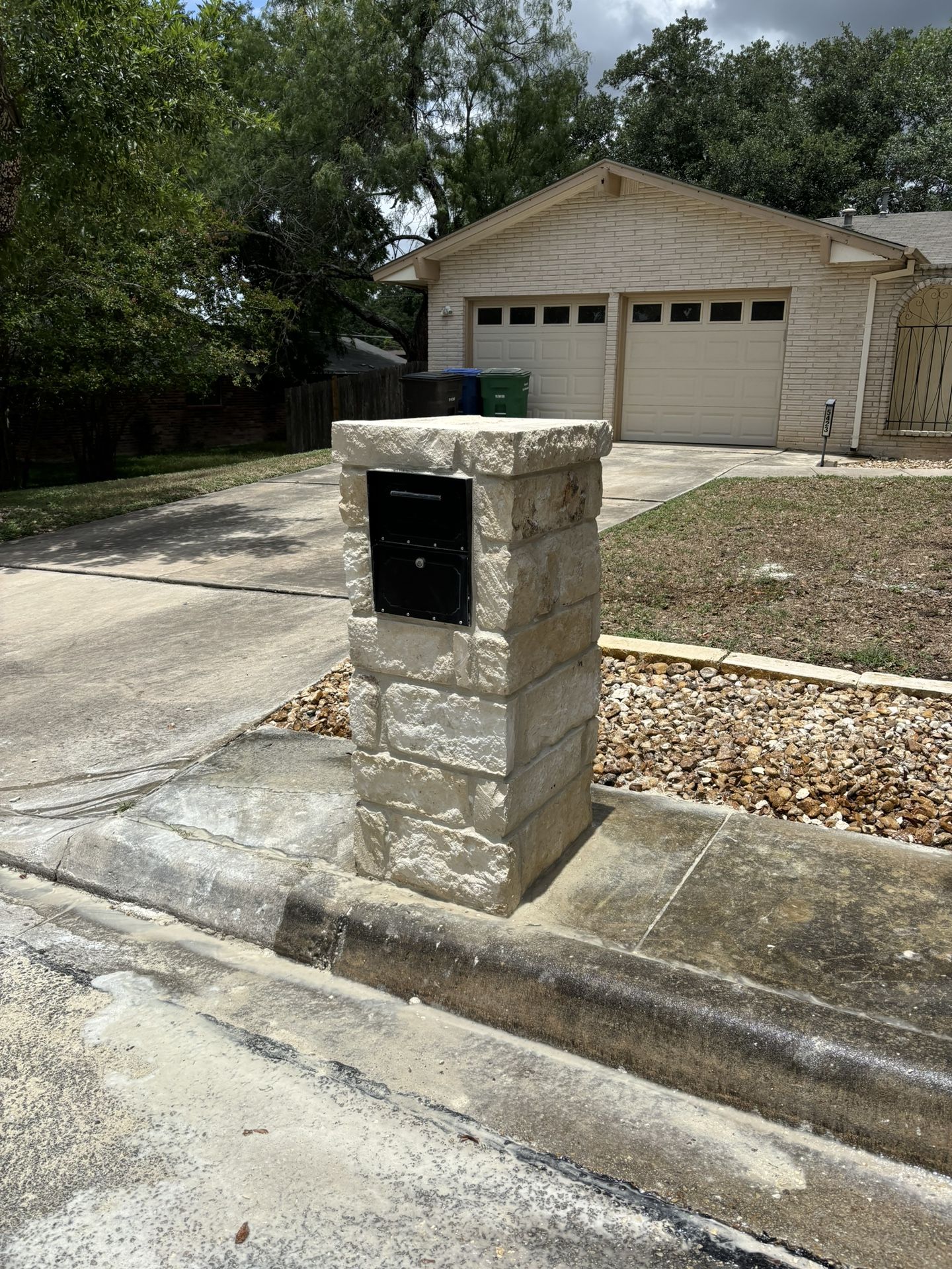 Stone Mailbox