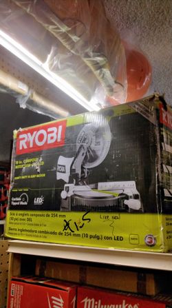 RYOBI 10 IN. COMPOUND MITER SAW WITH LED HEAVY-DUTY 14AMP MOTOR