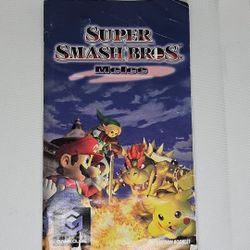 Super Smash Bros. Melee Nintendo Gamecube Instruction Booklet