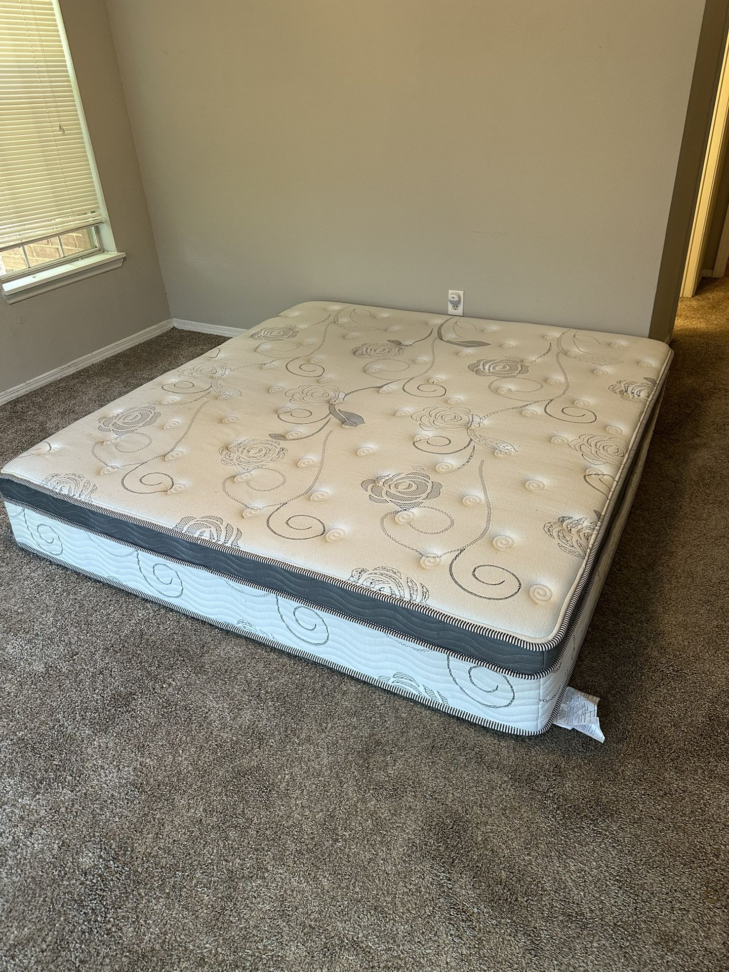 King Sized Mattress + Bed Frame