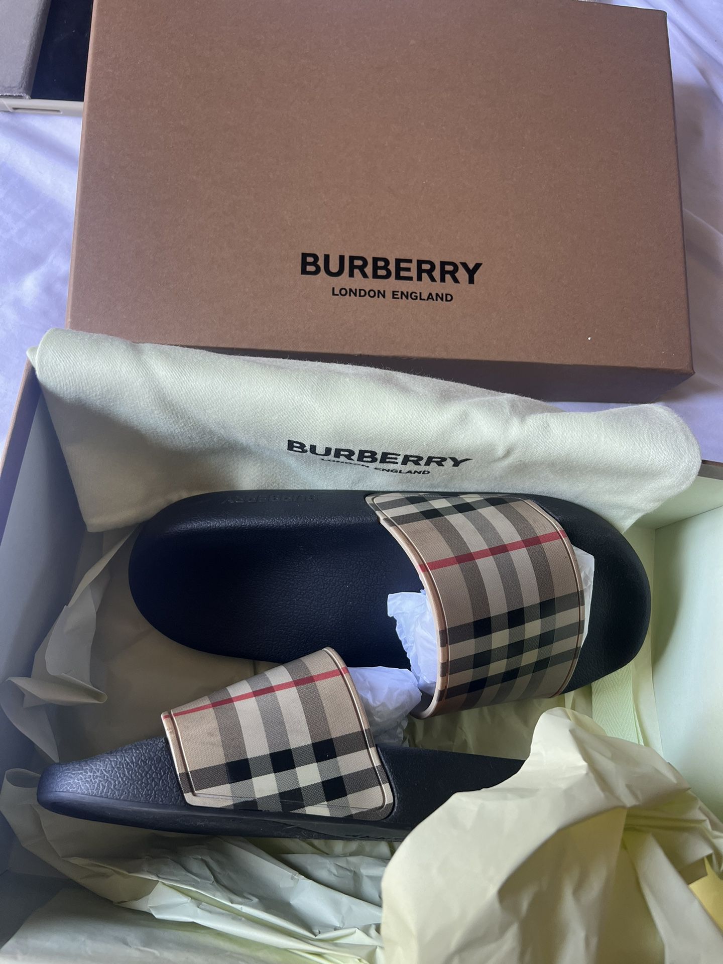 burberry womens slides 