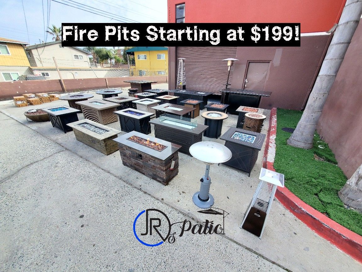 New Outdoor Patio Furniture Fire Pit Heaters Backyard