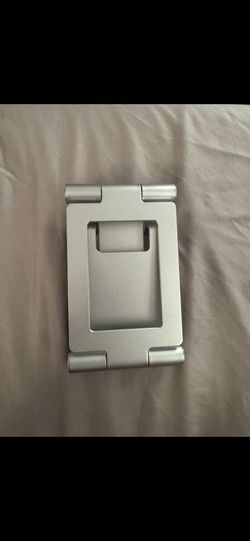 2 foldable tablet/ iPad stands gray and blue