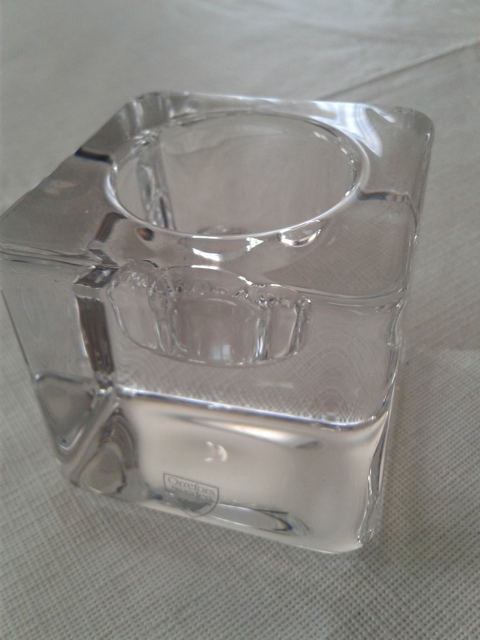 Crystal candle holder. Tealight holder