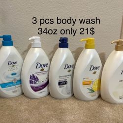 Body Wash 34 Oz 3 Pcs For 21$
