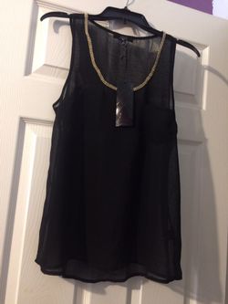 New size M dressy see through blouse