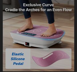 MERACH Vibration Plate Exercise Machine, Whole Body Workout Equipment for Women, Bluetooth and Silicone Pedal, Vibration Plate with Auto Mode, Vibrate