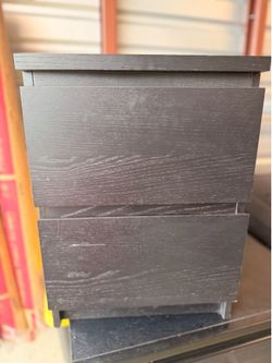 IKEA MALM 2-drawer chest in the black-brown finish