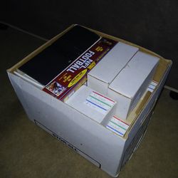 Box of baseball cards