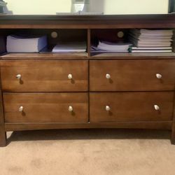 Tv  Stand Cherry Wood