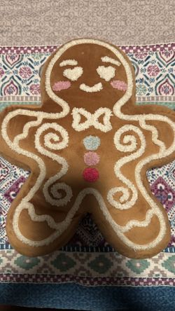 Gingerbread Cookie, Large Pillow