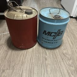 Vintage Gas And kerosene Containers