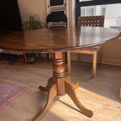 Small Wood Round Dining Table 