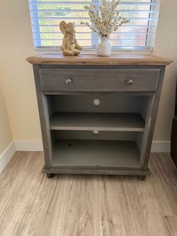 Rustic Gray Wooden Cabinet